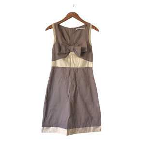See by Chloe Bow Front Dress Colorblock Sleeveless Back Zip Size 4